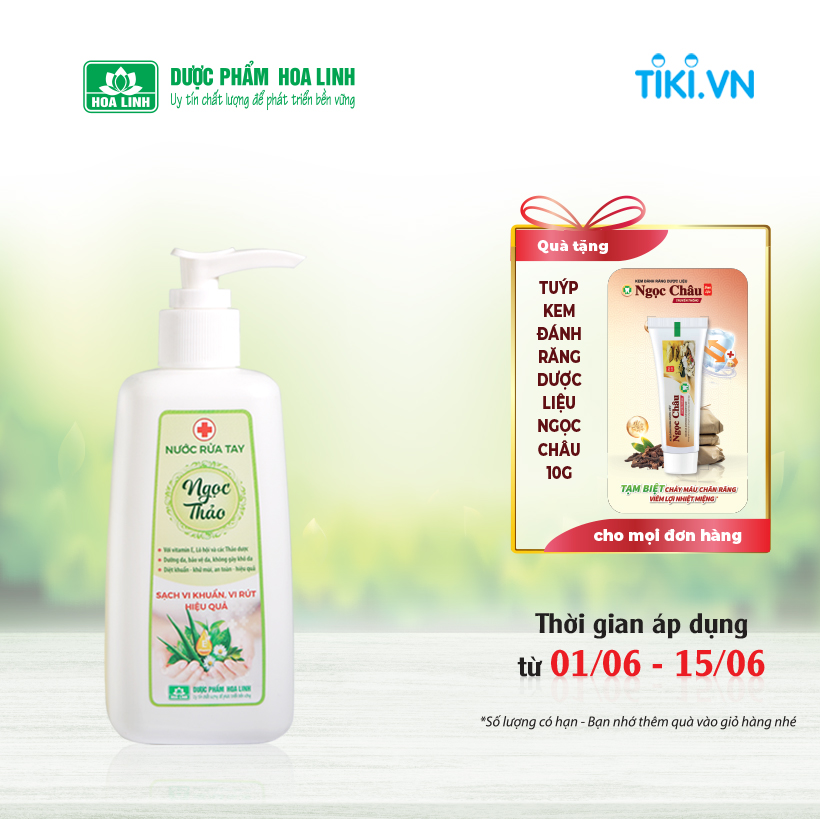 Nước rửa tay thảo dược Ngọc Thảo 230ml