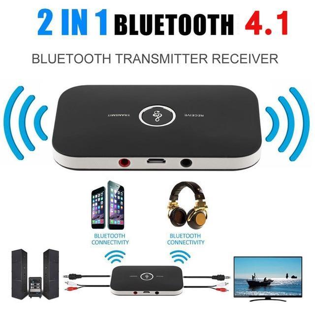 Đầu bluetooth không dây nhận chuyển tín hiệu âm thanh cho tai nghe, TV, máy loa trong xe