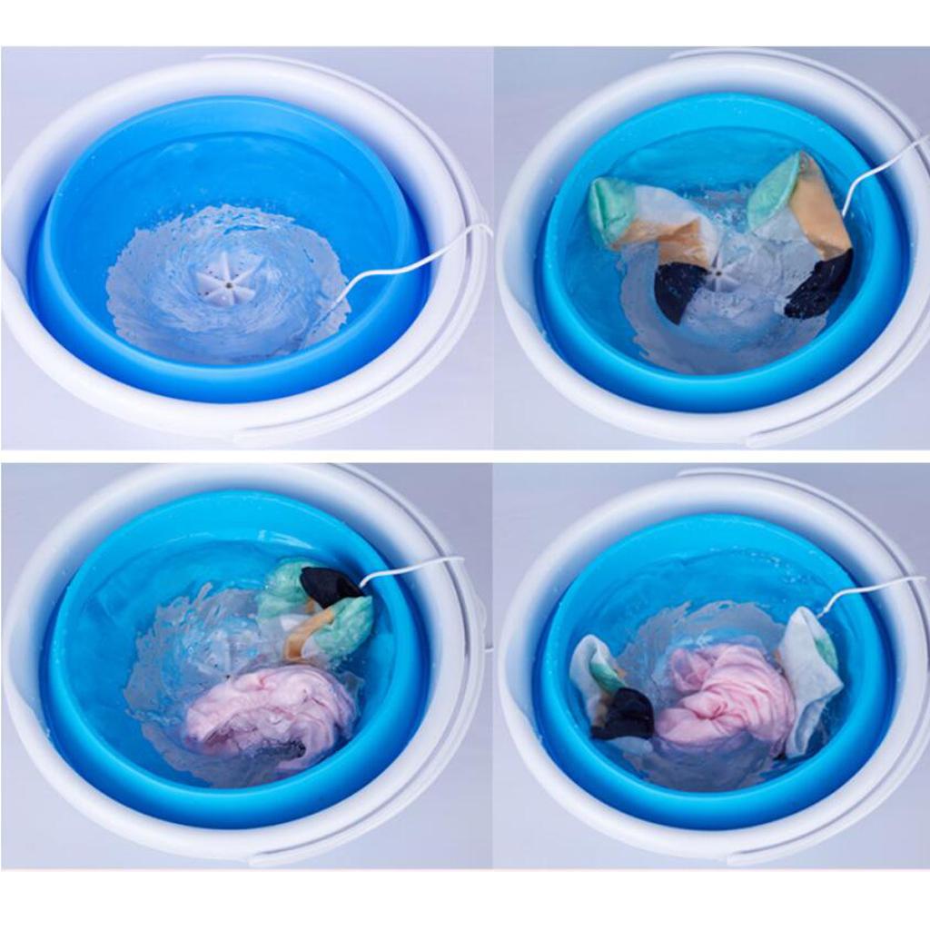 Foldable USB Ultrasonic Washing Machine Clothes Cleaner For Home Travel