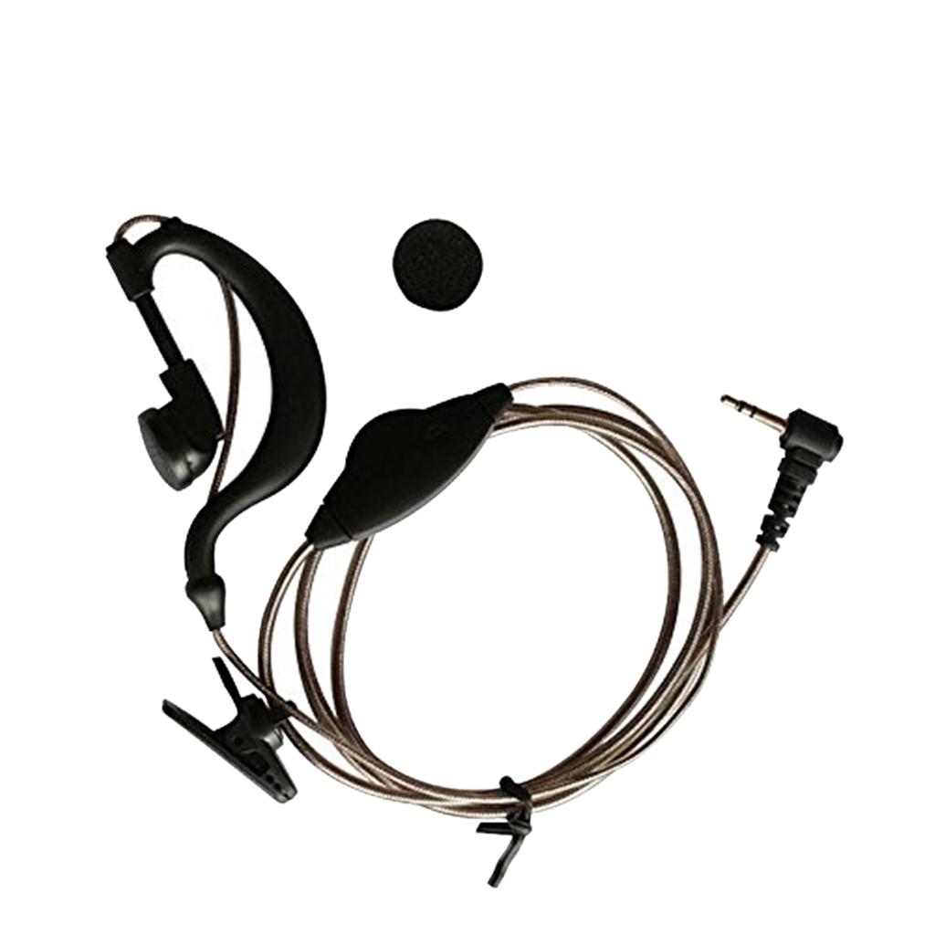 1pin 2.5mm Black Aluminum Foil Earpiece Earphone Headset for Motorola Talkabout Cobra Walkie Talkie Two Way Radio 1pin