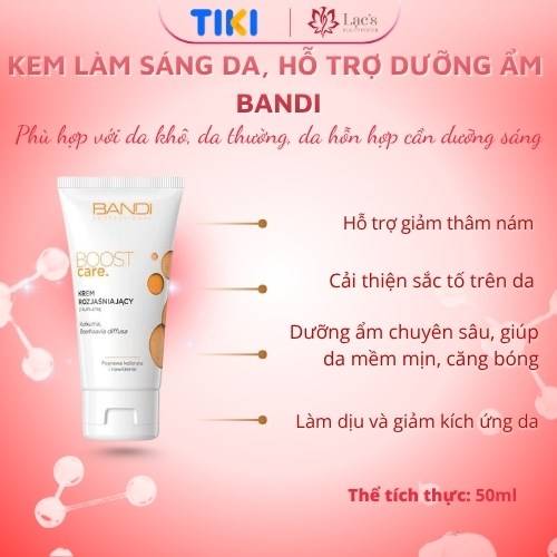 Kem dưỡng sáng làm đều màu da - BANDI BOOST CARE Brightening cream with Turmeric 50ml
