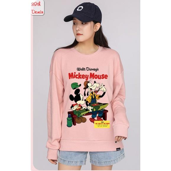 Áo nỉ MICKEY CUTE phong cách Hàn Quốc sweater unisex Form rộng Free Size