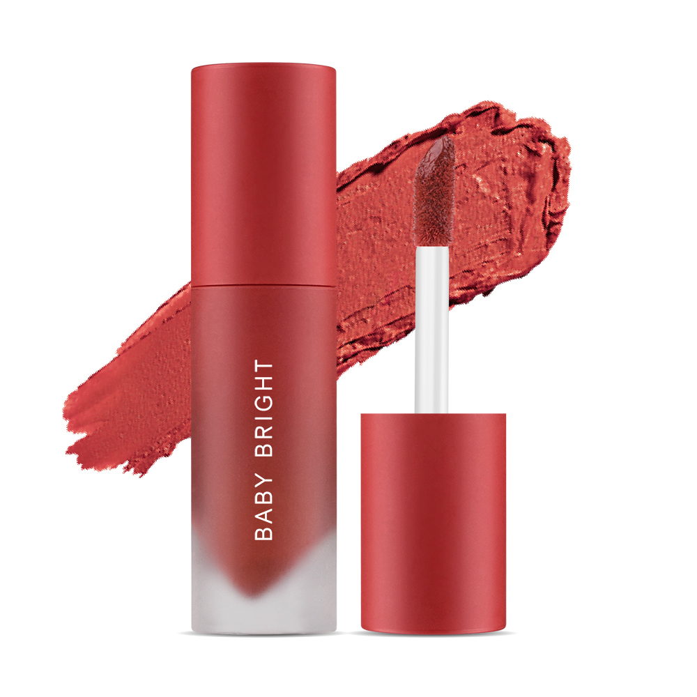 Son kem và má hồng Baby Bright Lip &amp; Cheek Velvet Cherry Blossom 2.4g