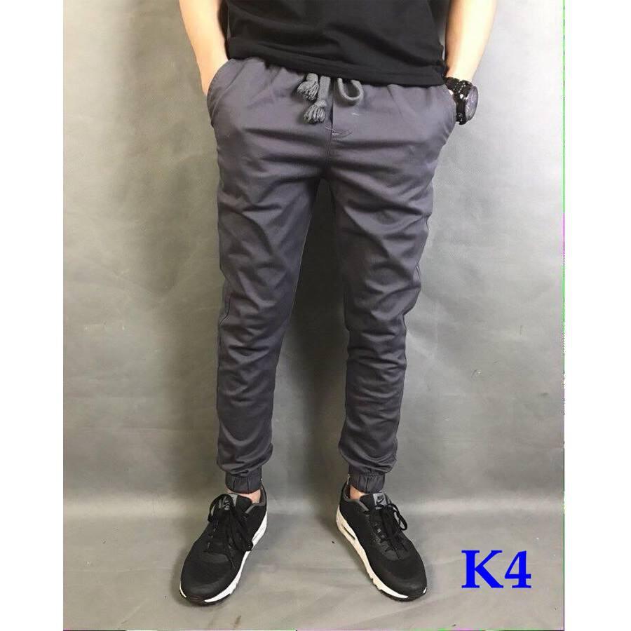 Quần jogger kaki co giãn khóa zip, đủ size, đủ màu(40 - 85 kg)