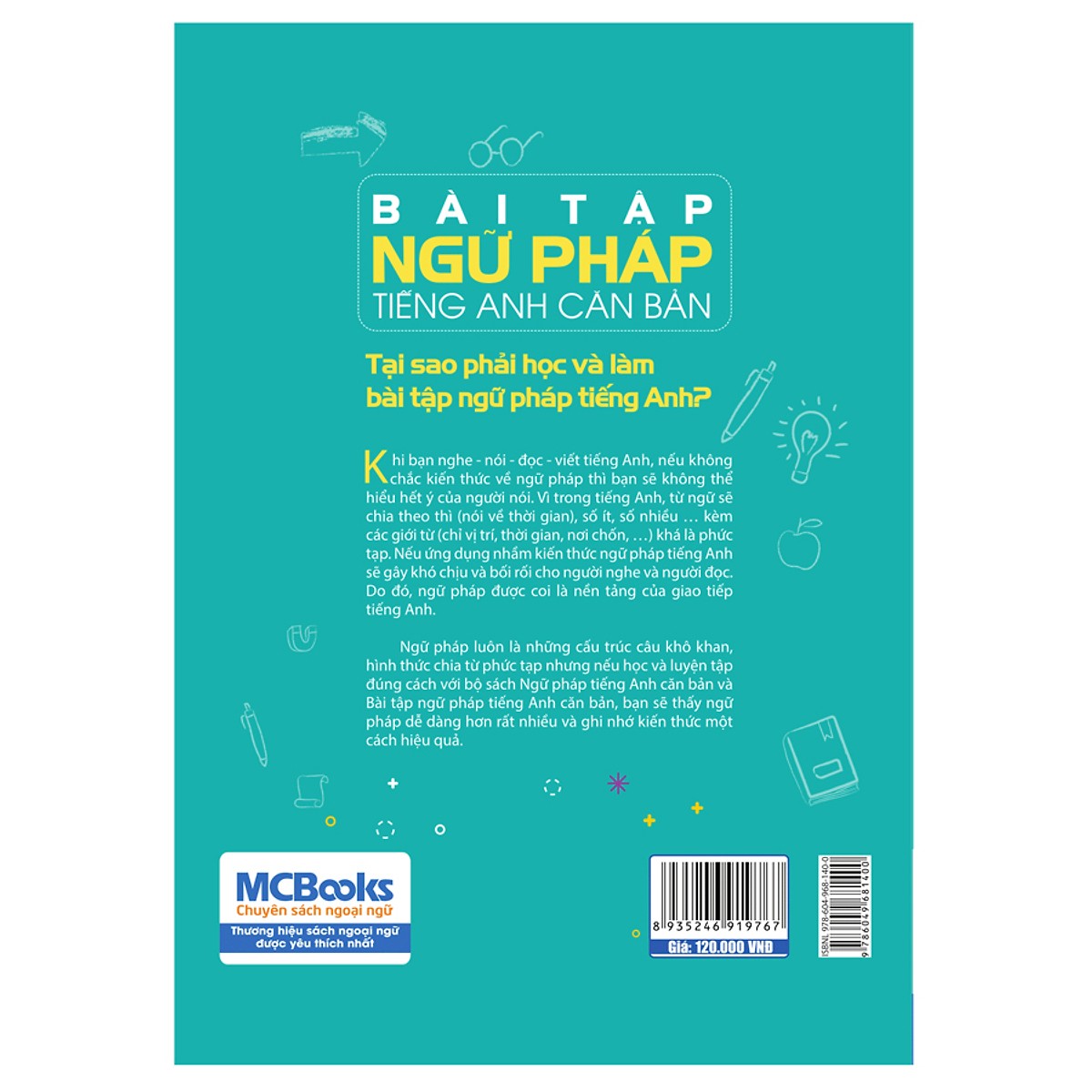 Bài Tập Ngữ Pháp Tiếng Anh Căn Bản (Phiên bản Chibi) (Tặng Kèm Cây Viết Kute)