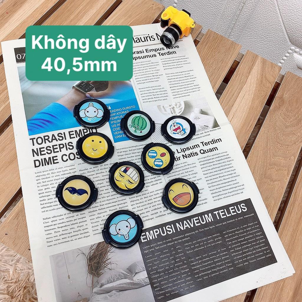 1M20 Nắp ống kính máy ảnh 40.5/52/58 (hình dễ thương) giao mẫu ngẫu nhiên