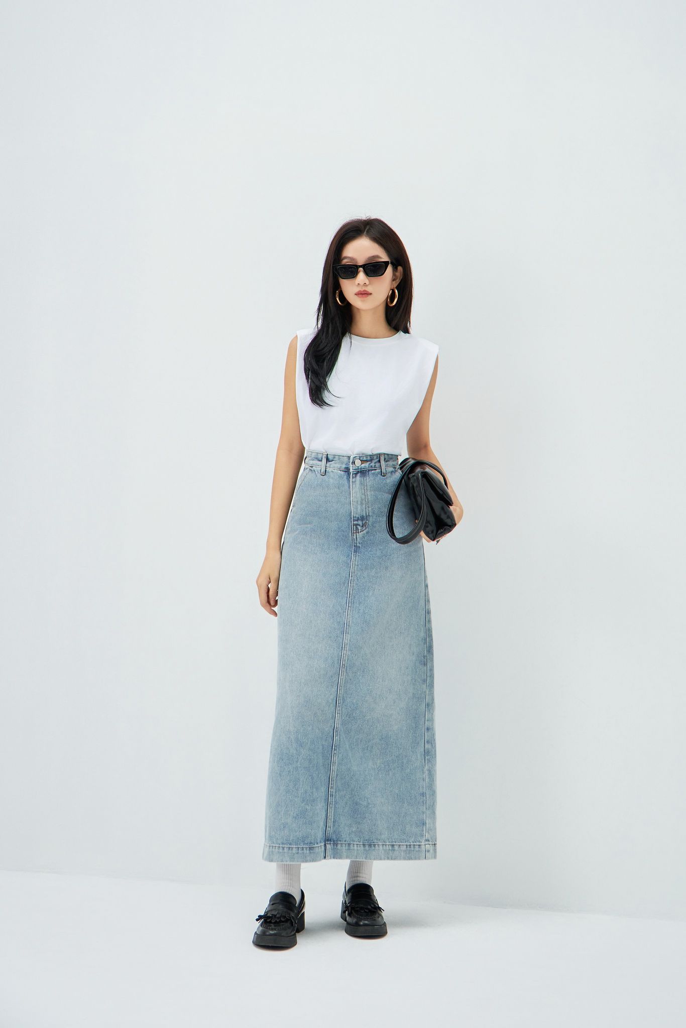  OLV - Chân váy Flint Denim Skirt