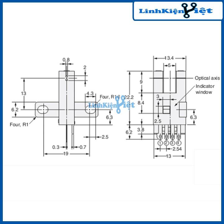 Cảm Biến Quang EE-SX672