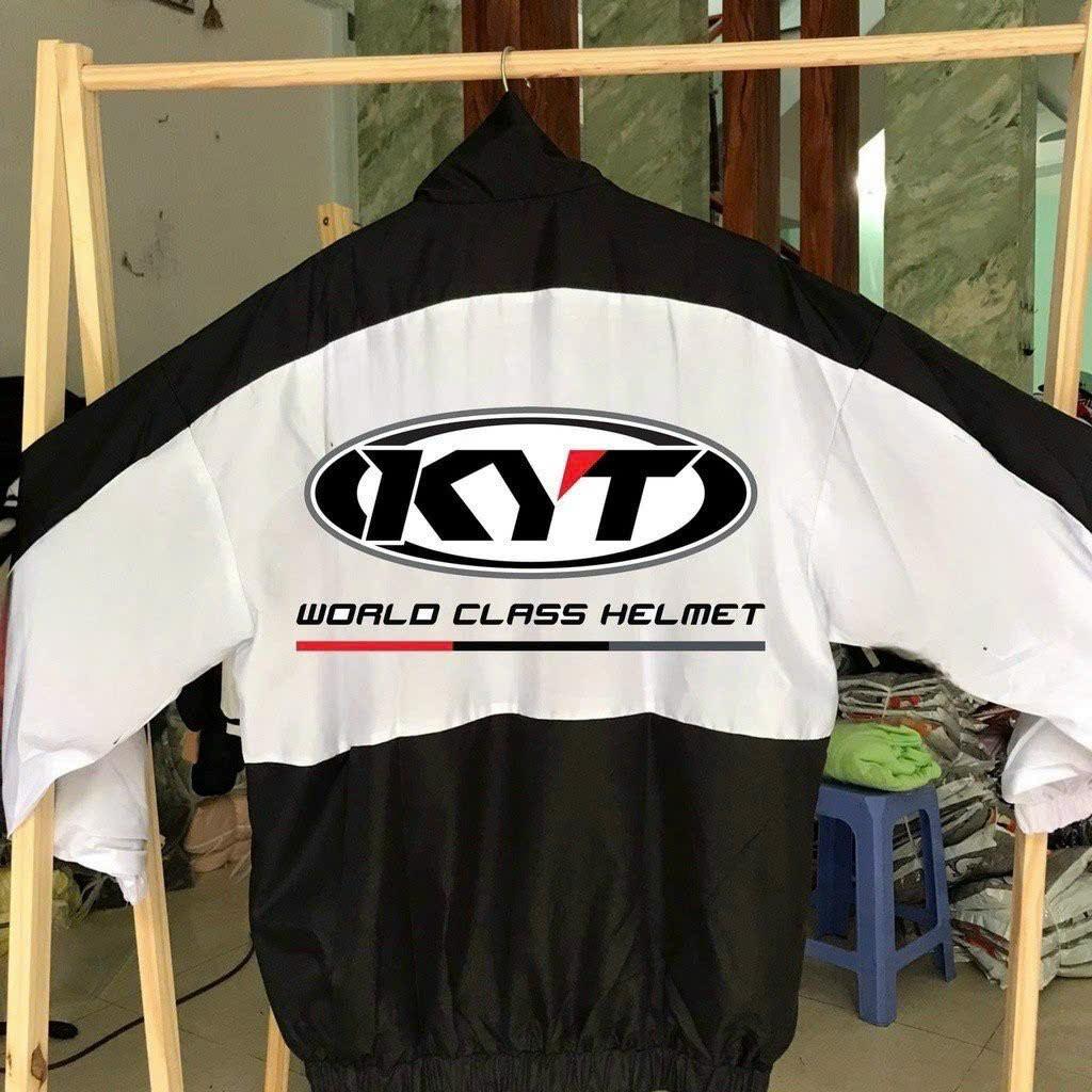 Áo Khoác Dù 2 Lớp Racing KYT 2023 Nam Nữ Form Rộng Nhiều Màu, Áo Gió Chống Nắng Kiểu BomBer, đi chơi đi Phượt SHOPMAP