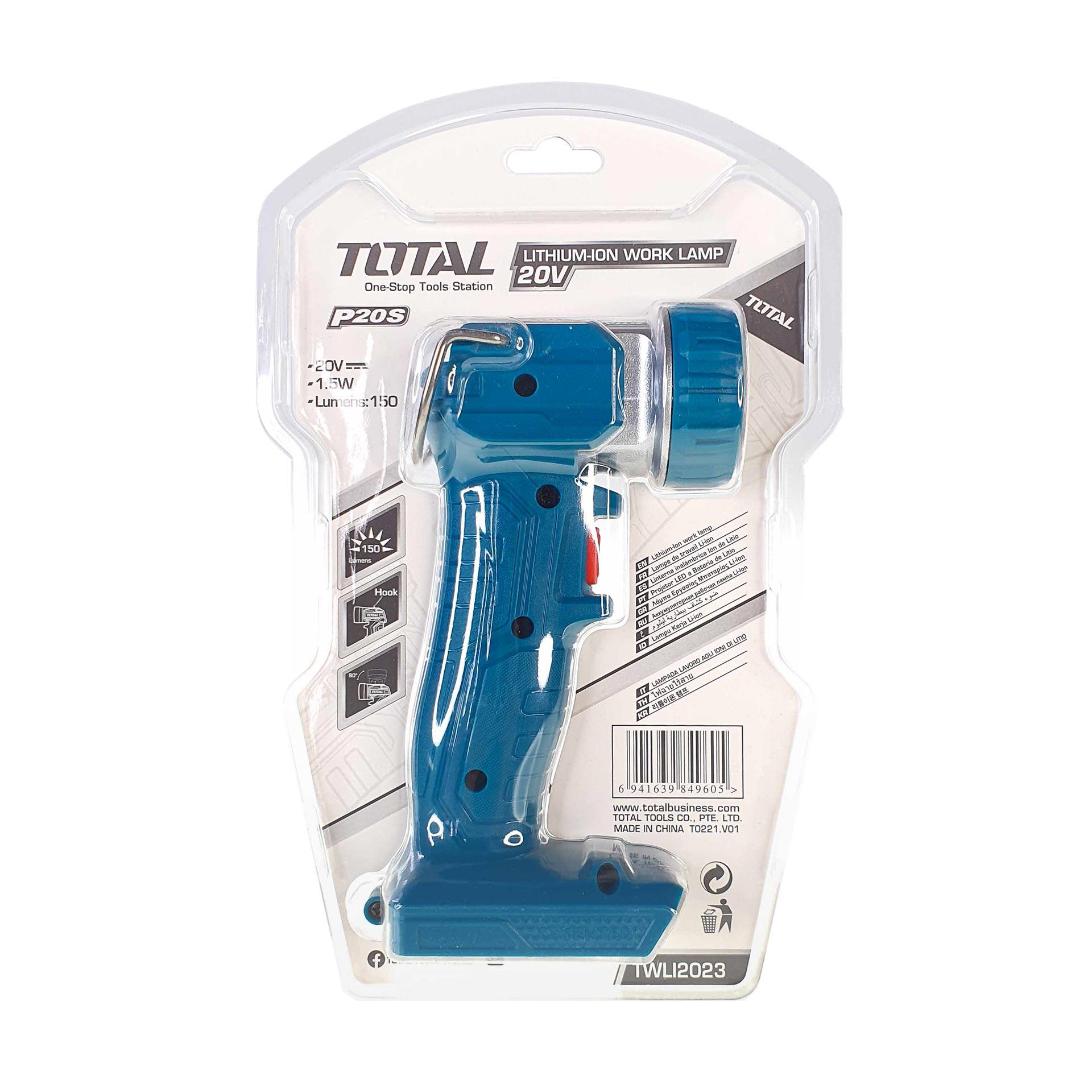 ĐÈN LÀM VIỆC DÙNG PIN 20V TOTAL TWLI2023 - HÀNG CHÍNH HÃNG