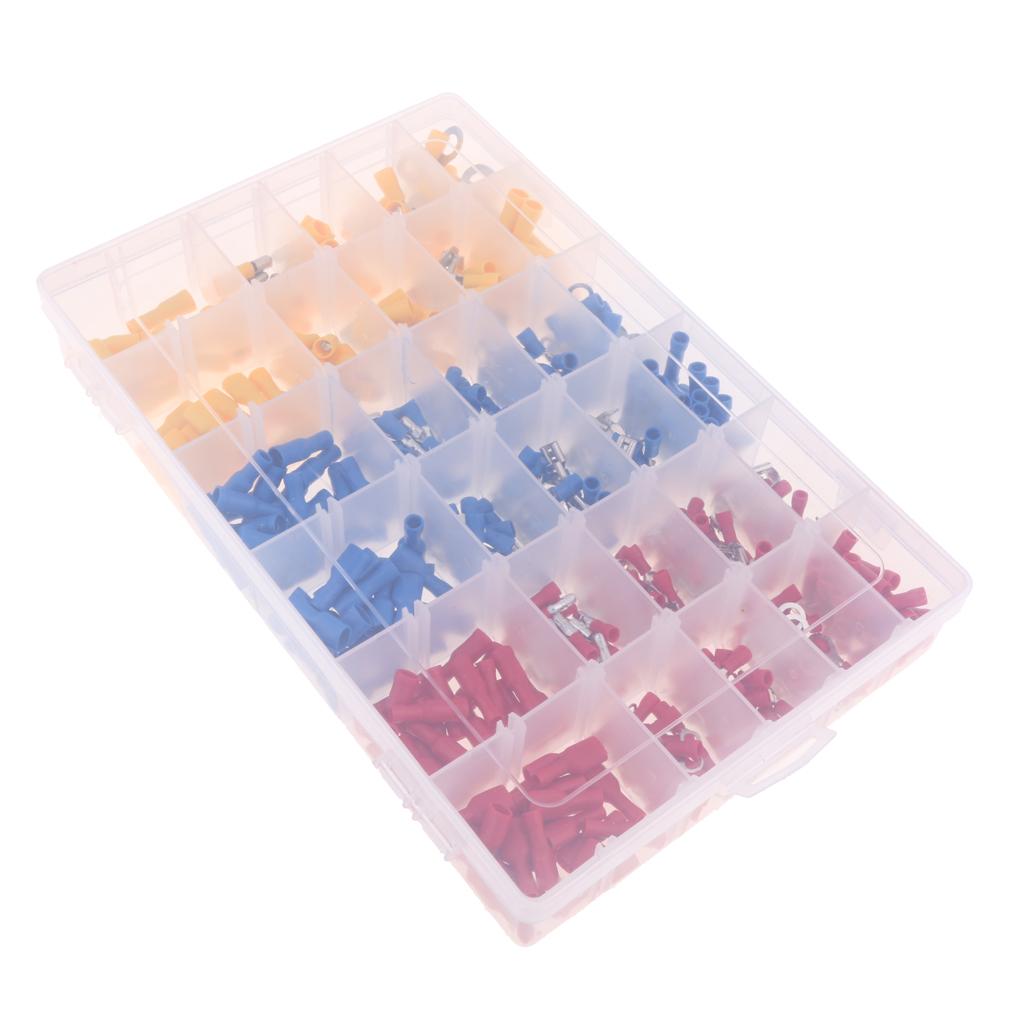480x Electrical Connector Assorted Insulated Crimp Terminals