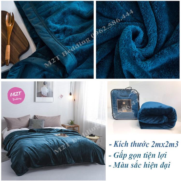 Chăn Lông Tuyết BLANKET Mềm Mịn Dày Ấm Dùng 4 Mùa Kích Thước 2m x 2m3 Nặng 2,3kg