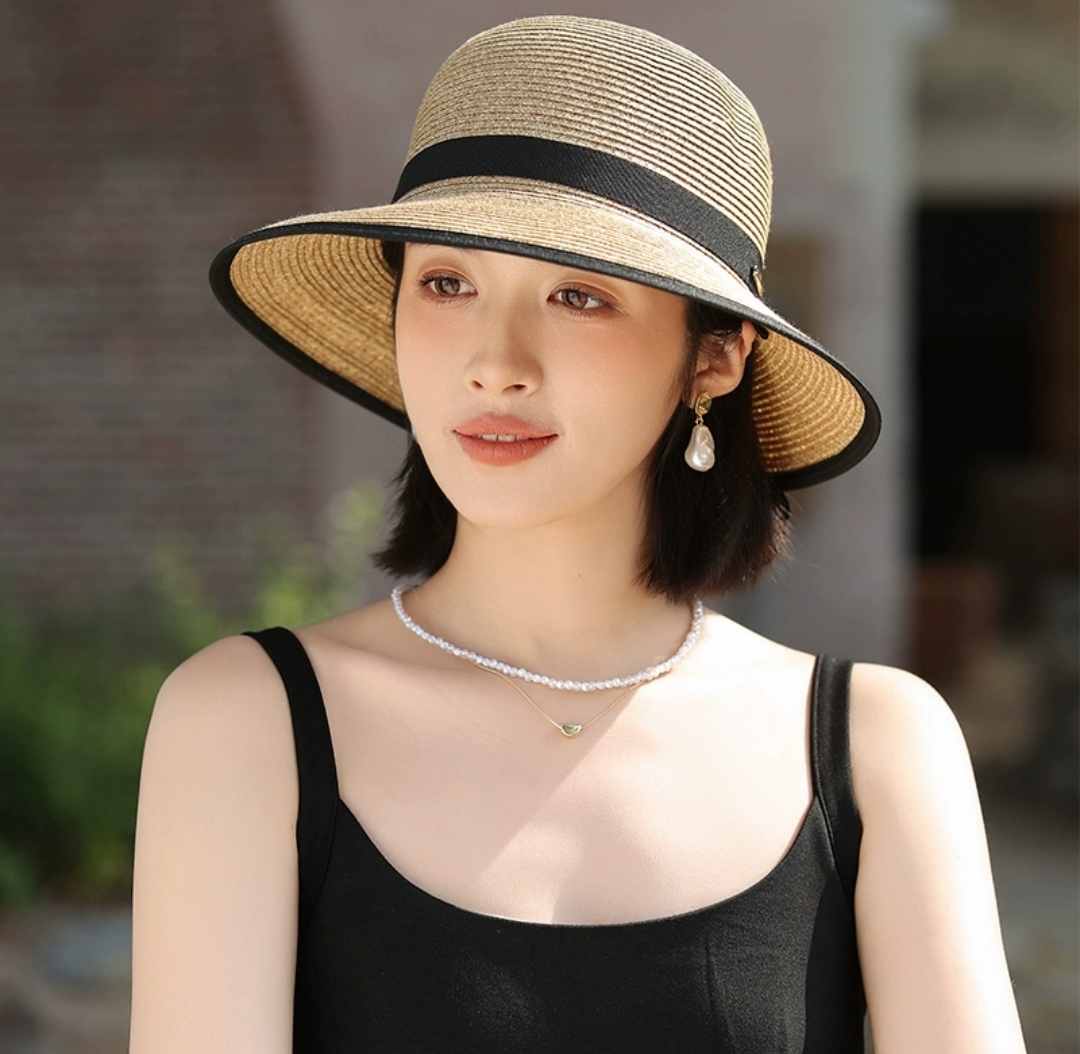 Nón mũ rộng vành nữ đi biển che nắng chồng UV với chất liệu cói thoáng mát #nonrongvanh #murongvanh #noncoi #mucoi #nondibien #mudibien #nonchongnanh #muchongnang #nondep #mudep dona24100101