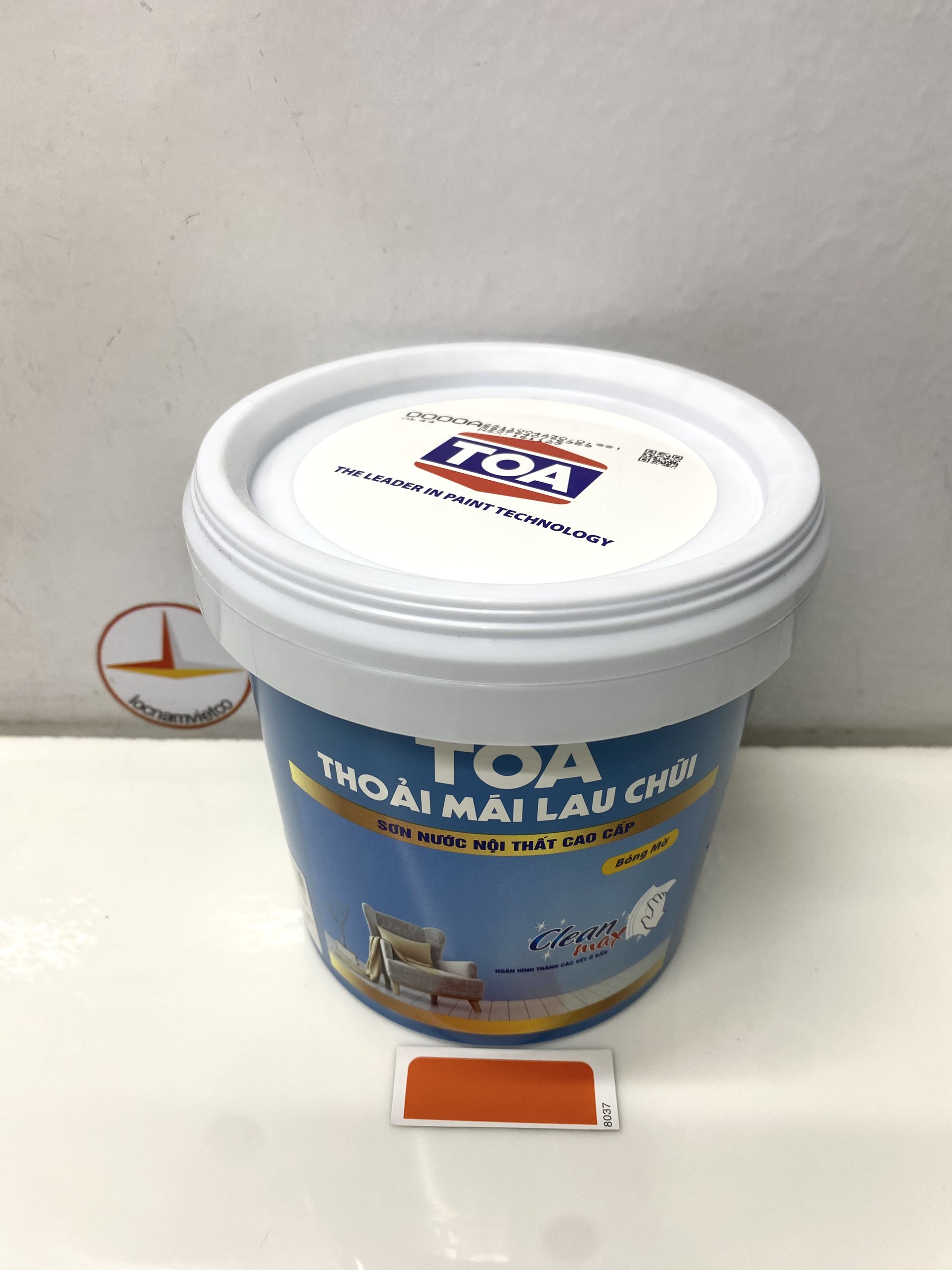 Sơn phào chỉ cho trần nhà Toa thoải mái lau chùi màu D- 8037 _1L