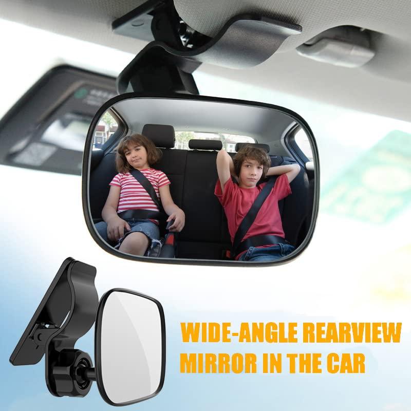 Gương ghế sau cho trẻ sơ sinh, gương ghế sau xoay 360 °, xe phản lực em bé, gương an toàn cho trẻ em
