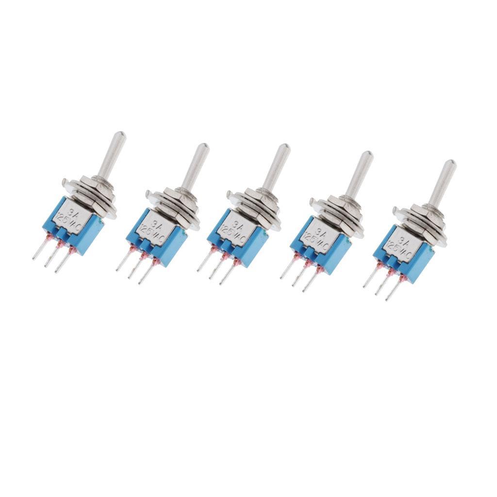 5x   Toggle Switch Momentary Mini Metal Rocker Switches Car Motor