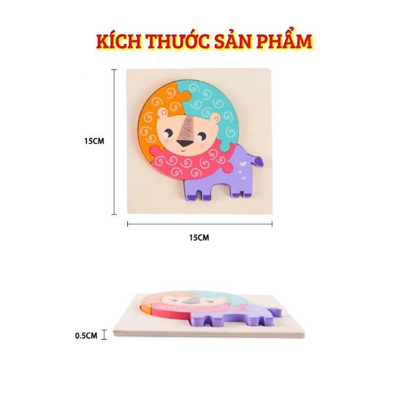 Tranh ghép Xếp hình gỗ nổi 3D loại cao cấp hàng dày đẹp