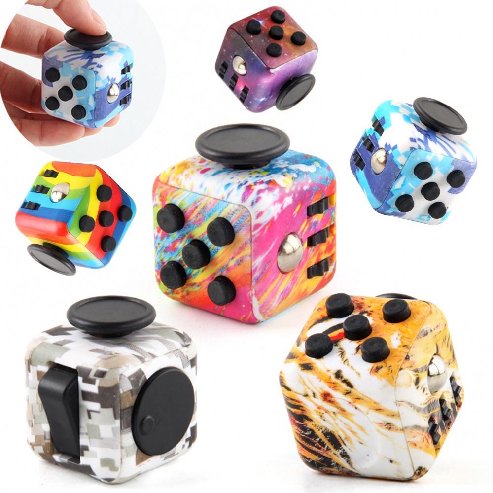 Đồ Chơi Fidget Cube 6 Mặt Giúp Giảm Căng Thẳng Học Tập Hiệu Quả