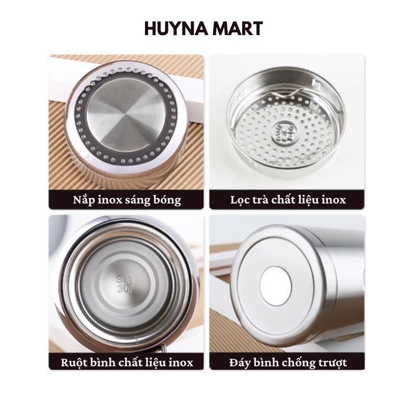 Bình Giữ Nhiệt Chất Liệu Inox SUS 304-316 Cao Cấp Nhiều Dung Tích 600-800-1000Ml Huyna Mart BGN06