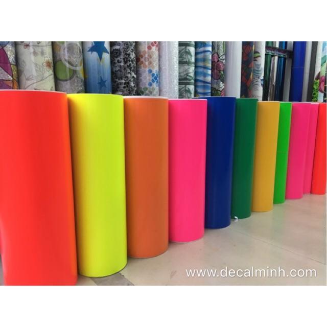 Combo 5 mét DECAL PVC đủ màu bóng dán xe, trang trí nhà cửa