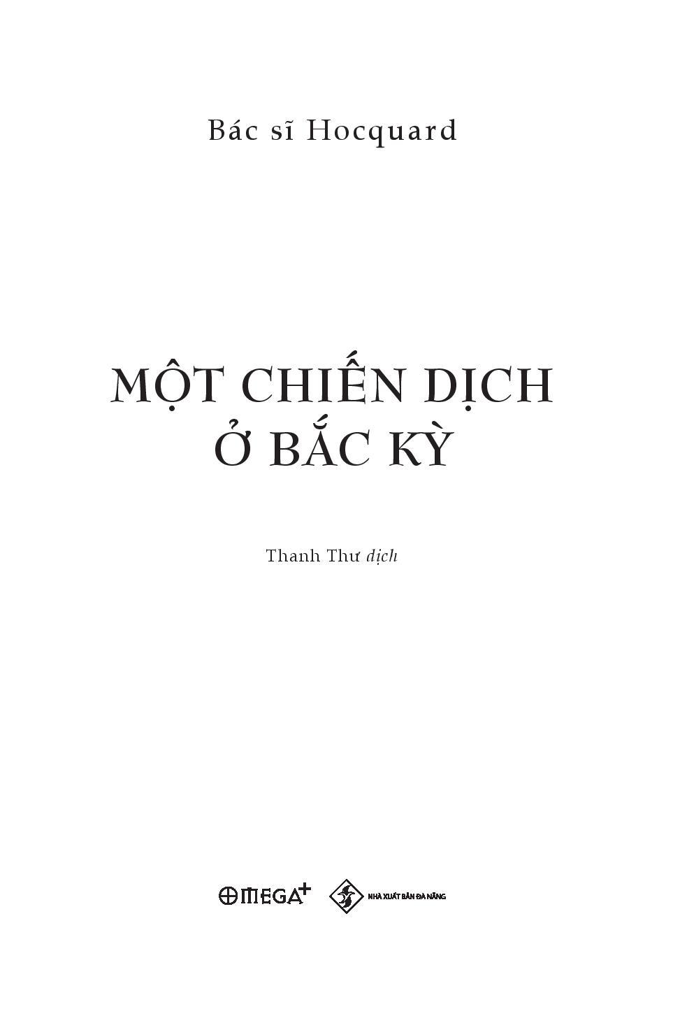 Một Chiến Dịch Ở Bắc Kỳ