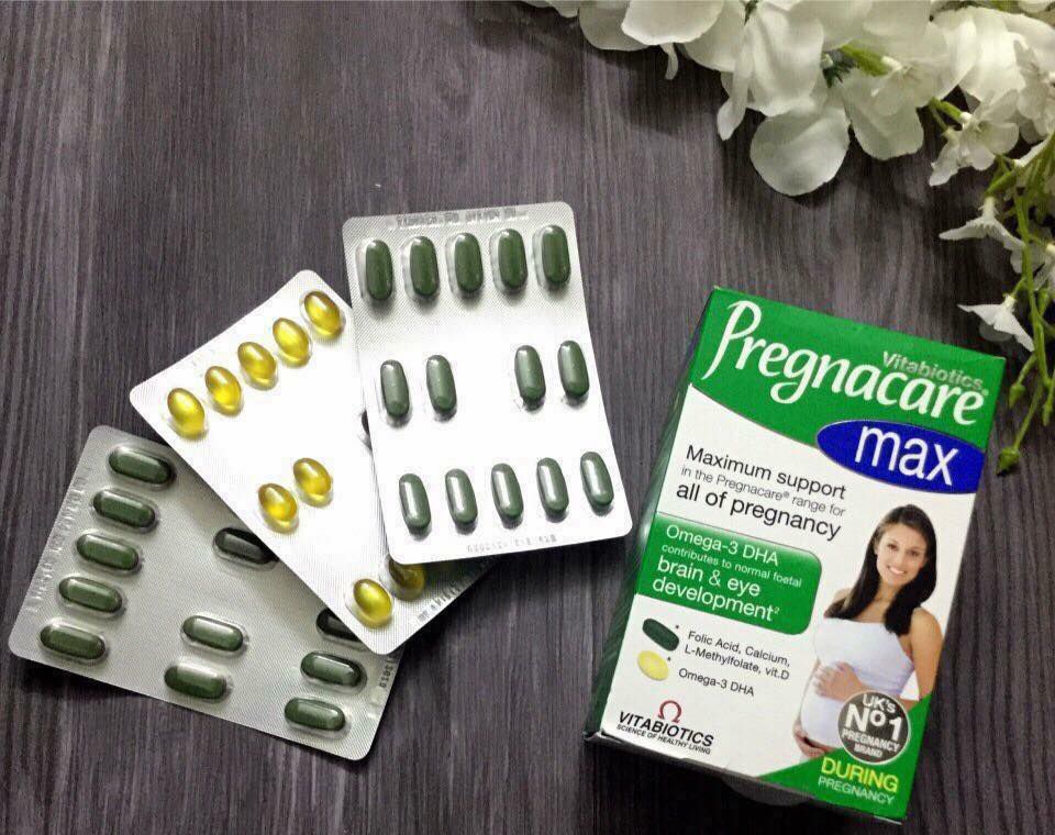 Vitamin tổng hợp cho bà bầu Pregnacare max hộp 84 viên