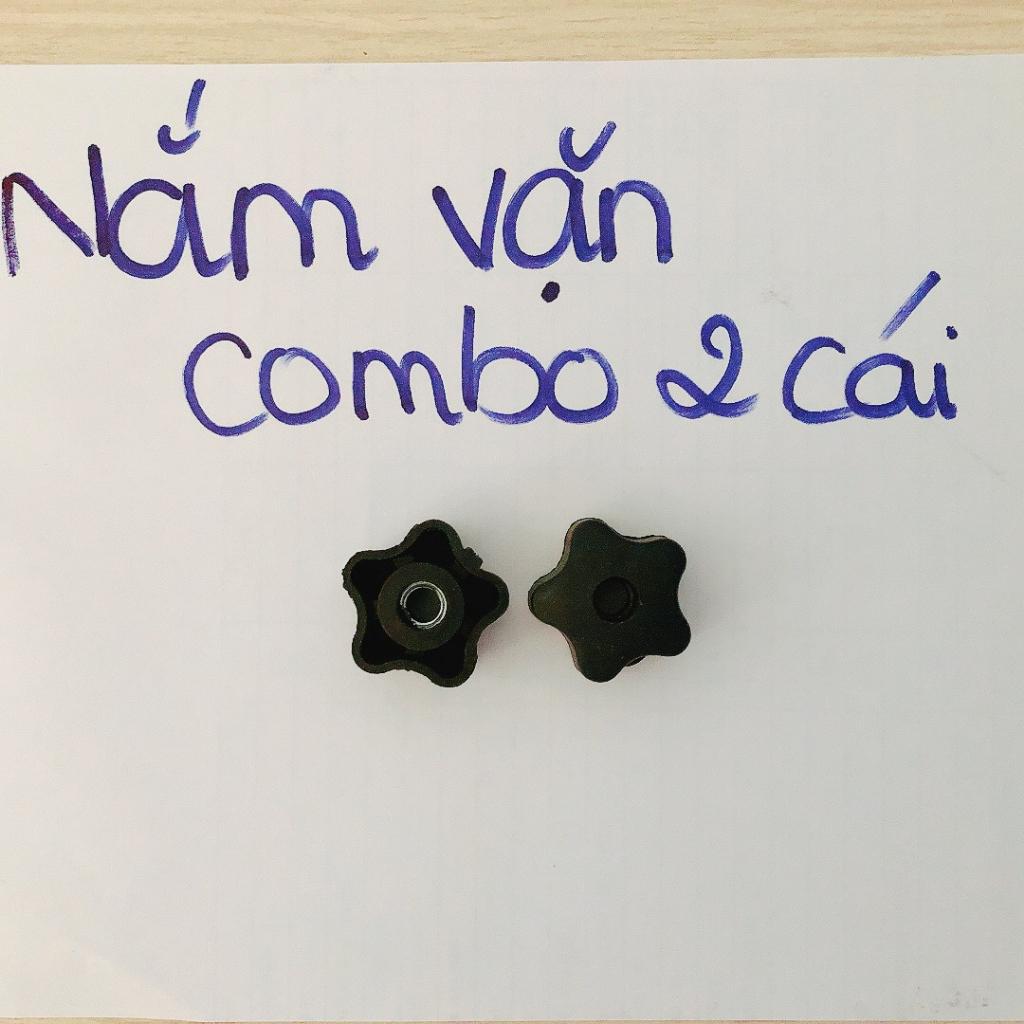 Núm vặn tay bông mai nhựa ren bằng thép