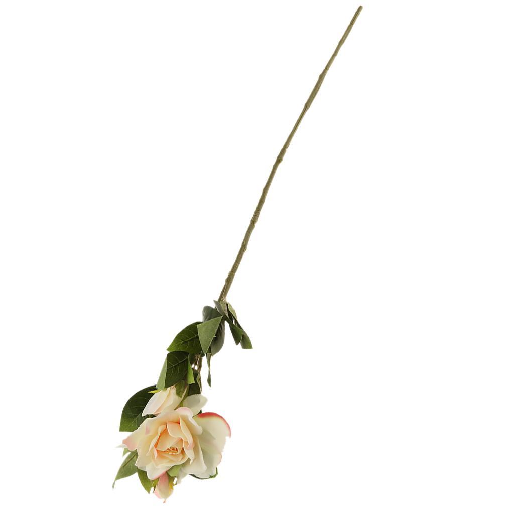 Upscale 3 Heads Artificial Gardenia Flower Simulation Bouquet Decor