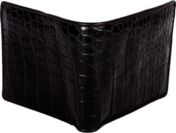Bộ Ví &amp; Thắt Lưng Nam Da Cá Sấu Huy Hoàng HT2201-HT4201 (23 x 11,5 cm) - Đen