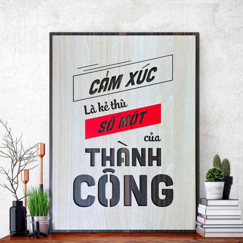 Tranh động lực CARINA T079- Cảm xúc là kẻ thù số một của thành công