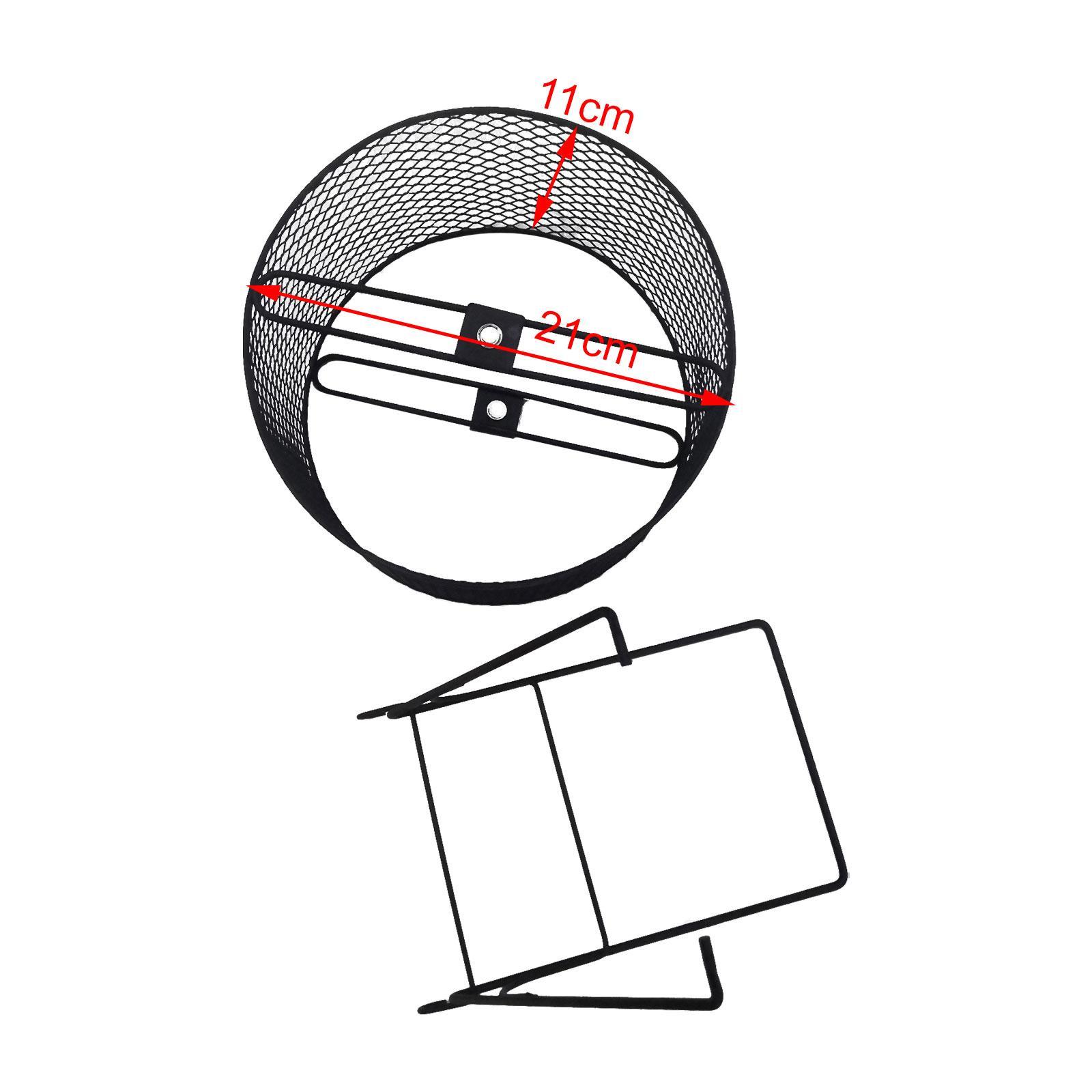 Iron Hamster Running Exercise Wheel Guinea Pig Jogging Wheel Black Wire Mesh