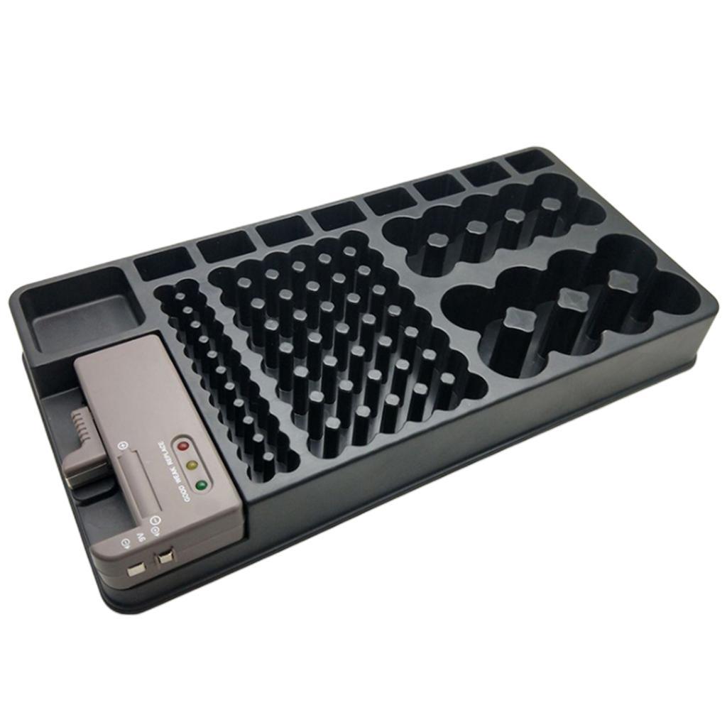 AA AAA D C 9V 100pcs Battery Large Organizer Storage Case Box +