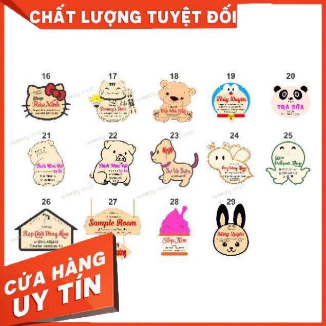 Bảng Gỗ Trang Trí - Khắc Tên, Logo Thương Hiệu Shop