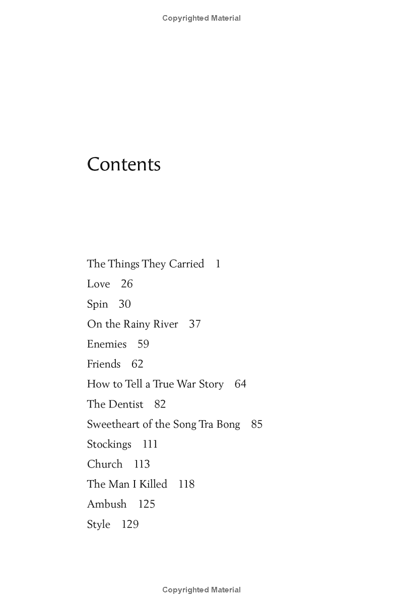 Sách ngoại văn: The Things They Carried