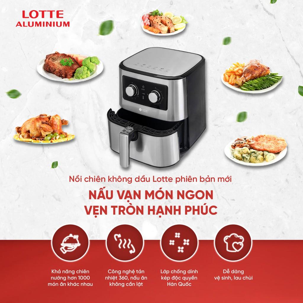 Nồi chiên không dầu LOTTE 5,5 lít model LTS - AF5SM - hàng chính hãng