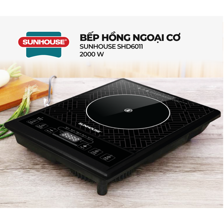 Bếp Hồng Ngoại Sunhouse SHD6011 - Đen- hàng chính hãng