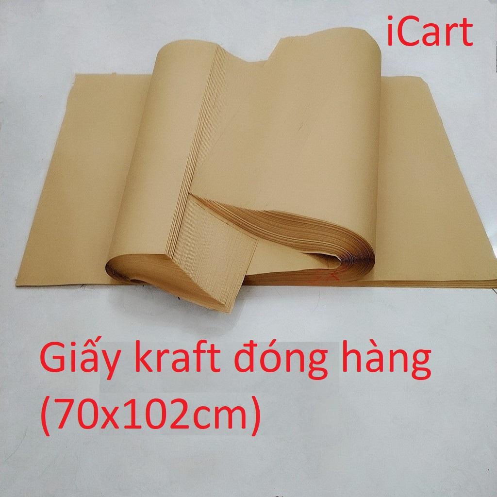 Combo 100 tờ giấy kraft (xi măng ) giấy gói hàng 70X102Cm