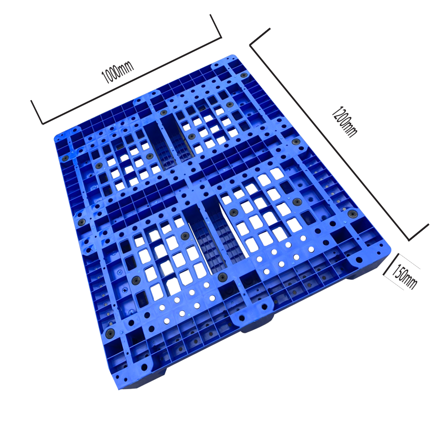 Pallet nhựa 1200x1000x150 xanh