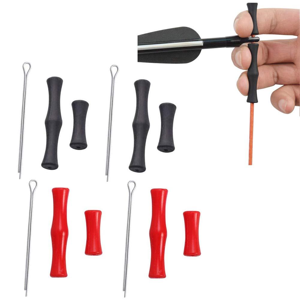 Bộ 4 món phụ kiện  Bảo vệ ngón tay, dùng để bắn cung Dây cung Silicone bảo vệ ngón tay Bảo vệ ngón tay