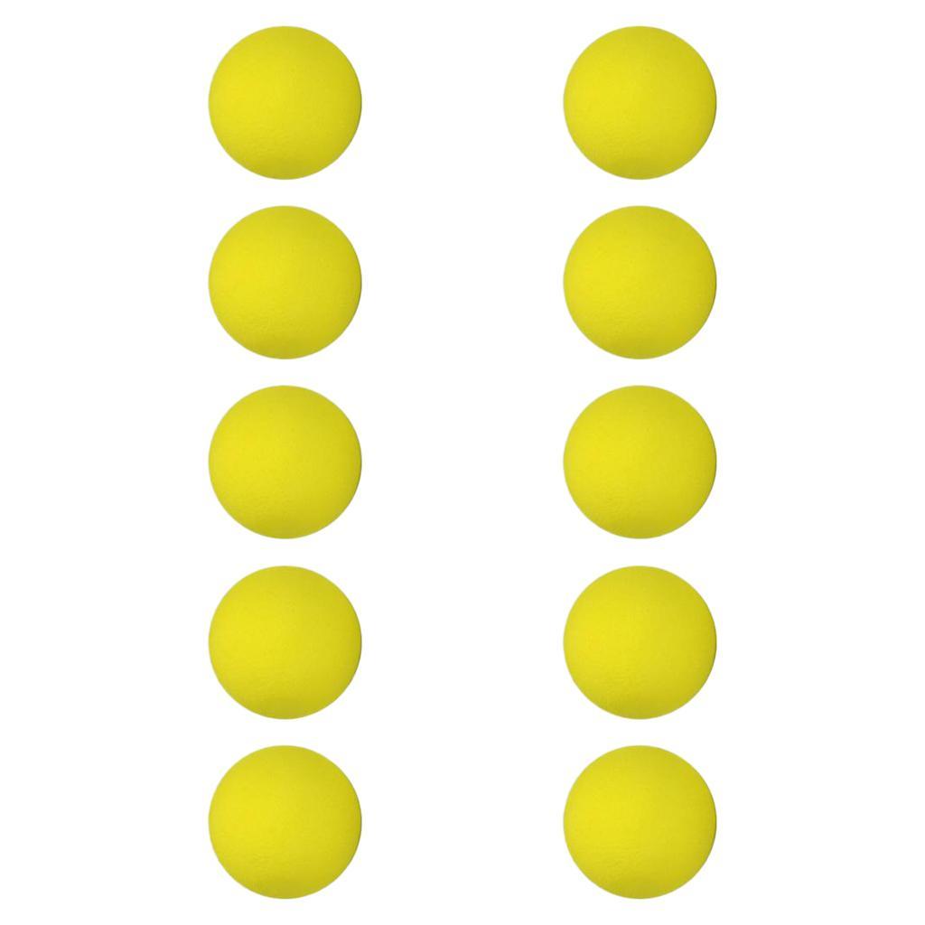 2x10 Pieces EVA Foam Golf Swing Exercises Practice Training Balls Yellow