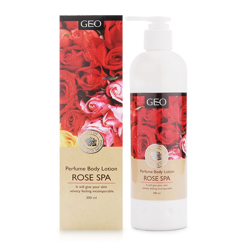 Sữa Dưỡng Thể Trắng Da Hương Hoa Hồng Perfume Body Lotion Rose Spa Geo (300ml)