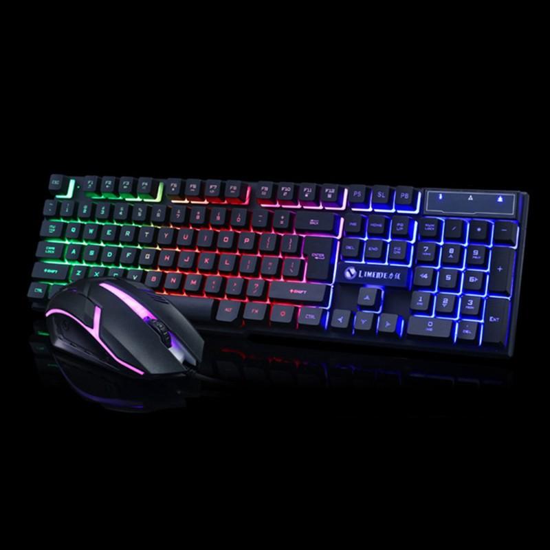 Set Bàn Phím Và Chuột Chơi Game Có Dây Gtx300 104 Phím Rgb