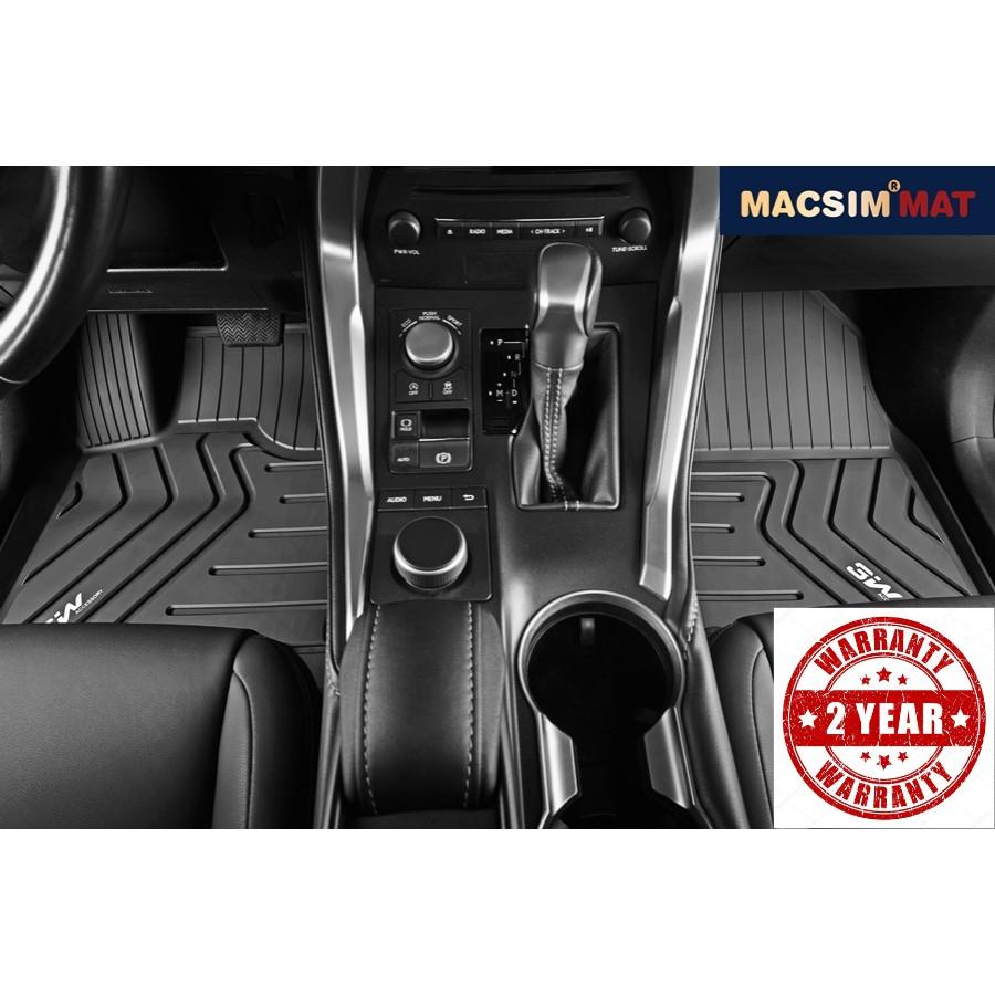 Thảm lót sàn LEXUS NX 2013- đến nay Nhãn hiệu Macsim 3W chất liệu nhựa TPE đúc khuôn cao cấp - màu đen
