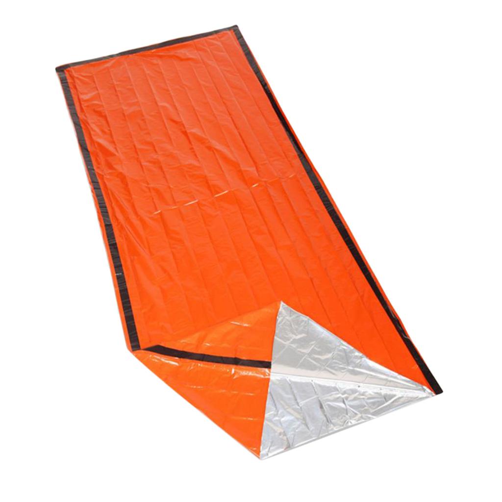Portable Emergency Sleeping Bag Outdoor Survival Whistle Tent Blanket