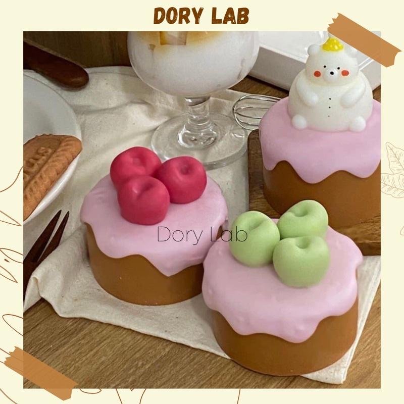 Nến Thơm Bánh Kem Cherry Handmade, Quà Tặng Sinh Nhật - Dory Lab