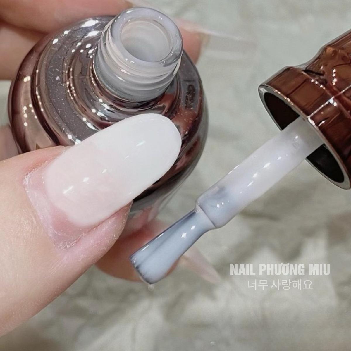 Sơn Gel Lẻ Mxbon Màu Trắng Sữa 15ml Làm Nail, Đậm Đặc, Siêu Mướt, Lên Màu Chuẩn, Bóng Bền Đến 45 Ngày Nail Phương Miu Nữ Women