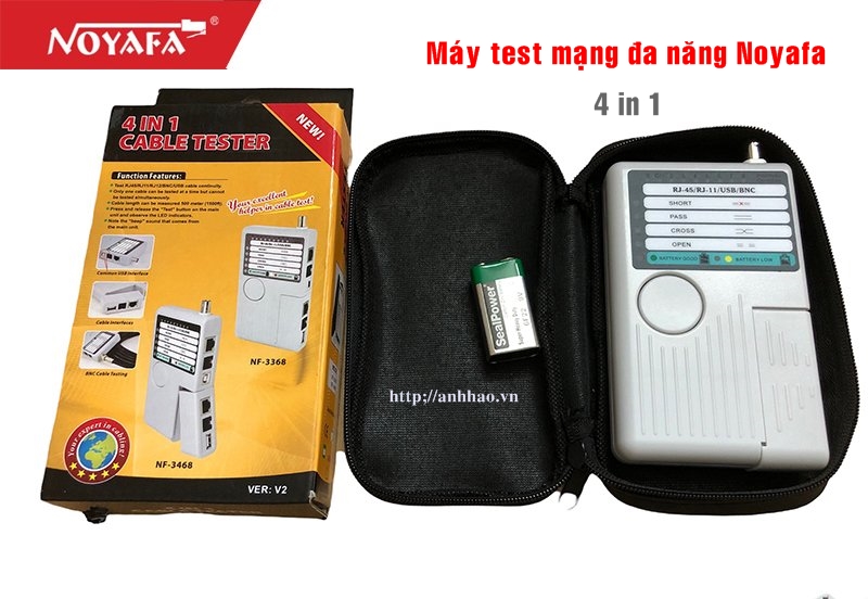 Máy test cáp mạng NF-3468 đa năng (test RJ45, RJ11, USB, BNC) - hàng chính hãng