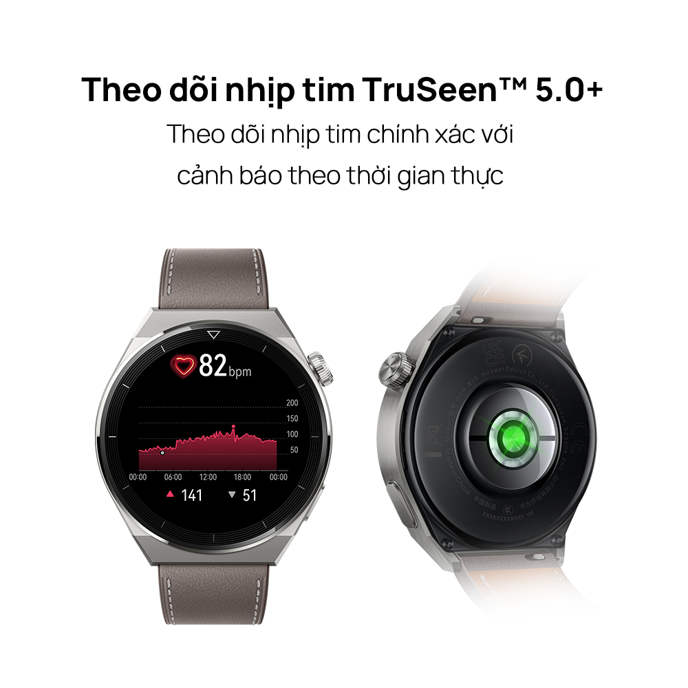 Đồng Hồ Thông Minh HUAWEI WATCH GT 3 Pro | Gốm tinh thể nano | Điện tâm đồ | Lặn tự do | Hàng Chính Hãng