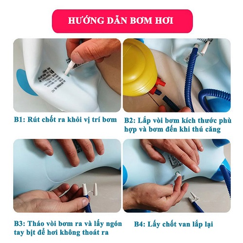 Thú Nhún Lạc Đà Bơm Hơi Nội Địa Chất Lượng Cao, Chính Hãng (Có Nhạc + Tặng Kèm Bơm)