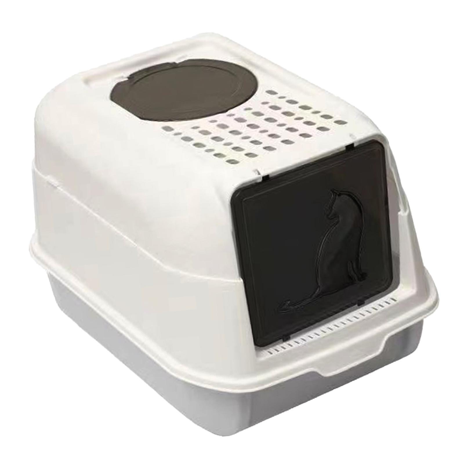 Enclosed Cat Litter Box Kitten Litter Litter Tray Detachable Litter Pan for Indoor